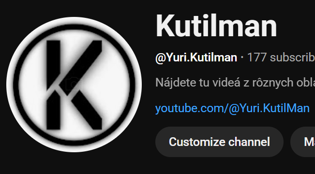 Kutilman Slovak YouTube